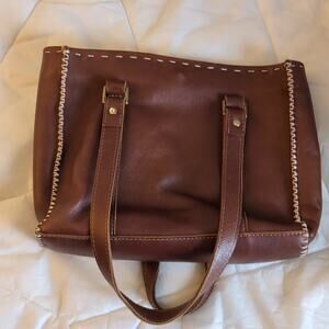 Vintage Annabelle Thom Kenya Leather Bag Raw Suede Inside